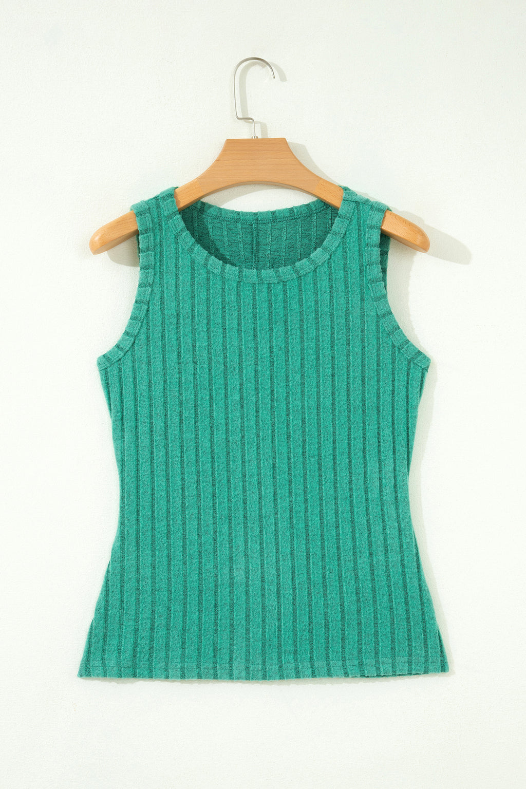 Bonbon Slim Ribbed Mineral Wash Tank Top