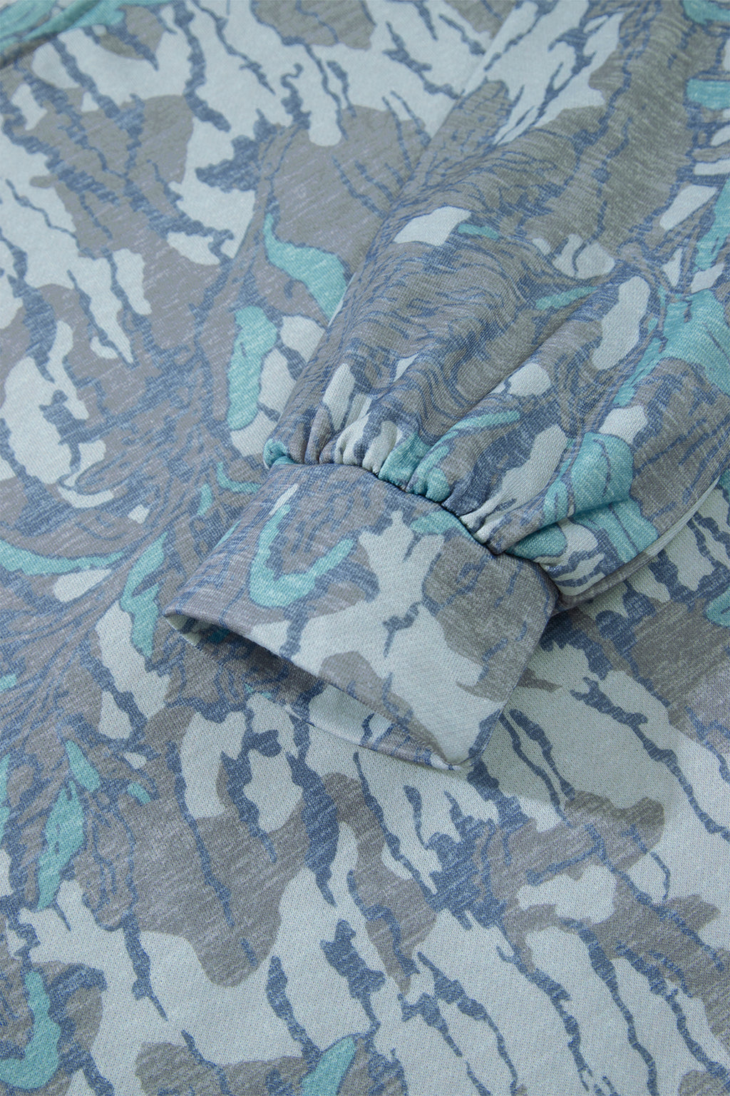 Multicolour Abstract Floral Print Loose Pullover Drawstring Pants 2pcs Set