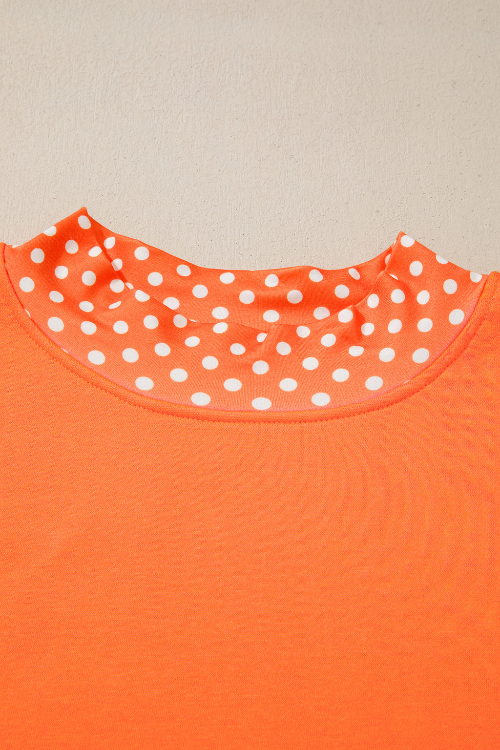 Dark Green Polka Dot Patchwork Round Neck Plus Size Sweatshirt