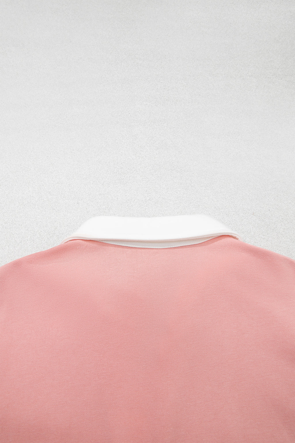 Gossamer Pink Striped Color Block Pullover Top Drawstring Shorts Set