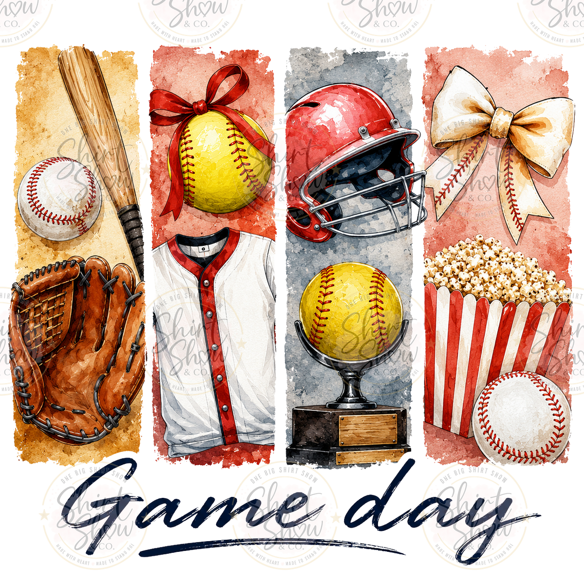 Game Day sports collage digital download preview