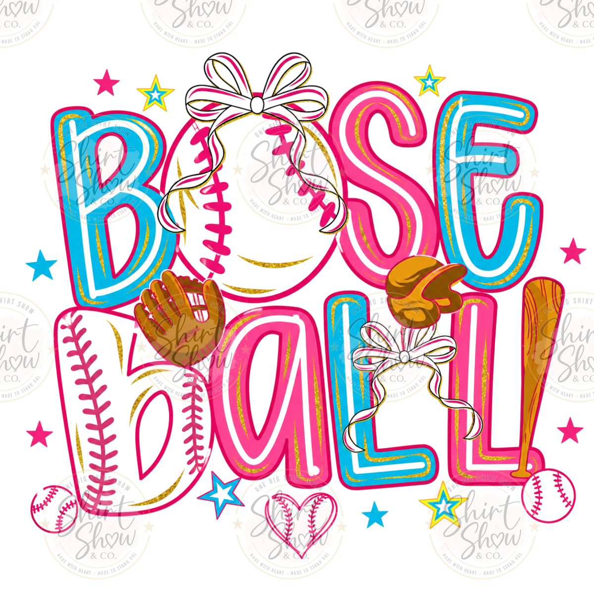 Base Ball colorful digital download preview