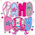 Game Day pink blue softball digital download preview