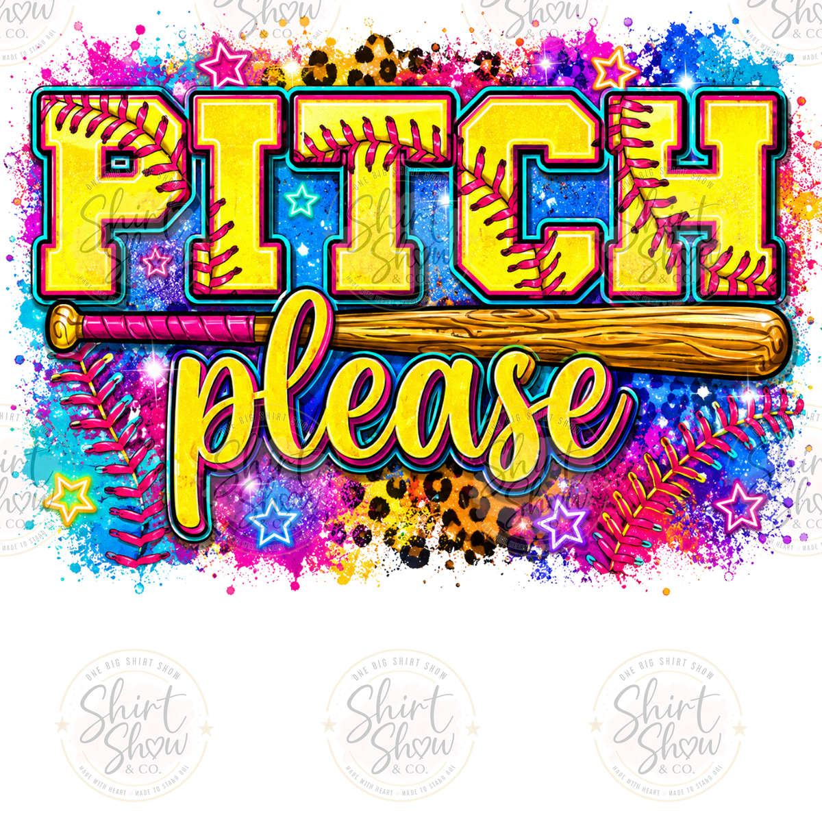 Pitch Please softball digital download preview