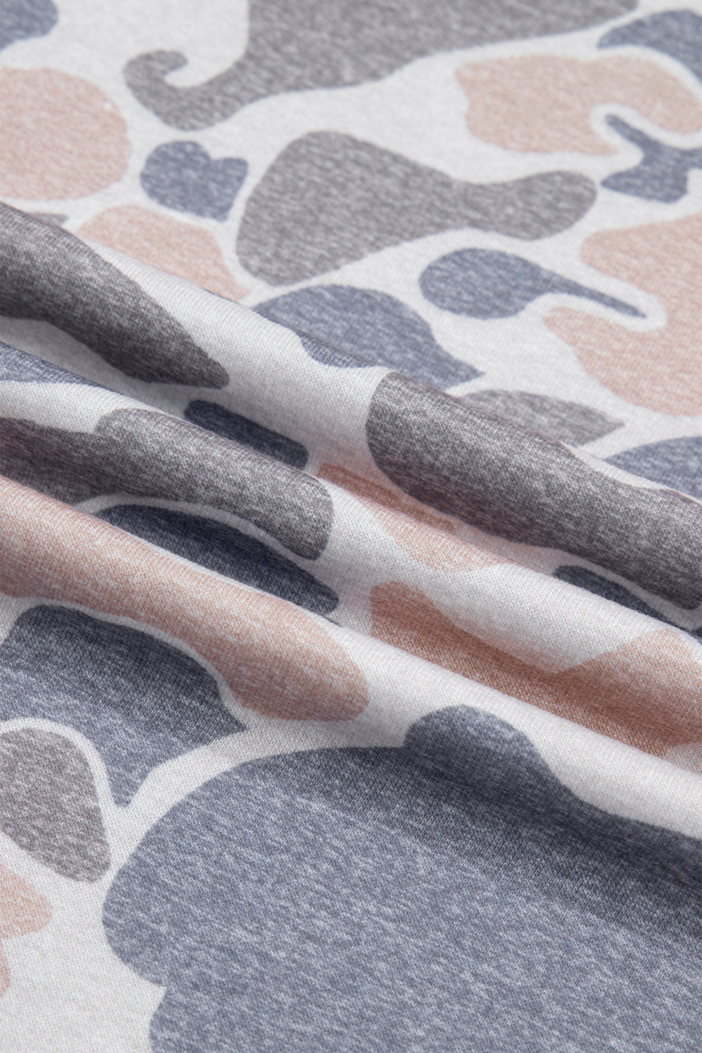 Multicolour Camouflage Print Denim Color Block Sleeve Casual Tee