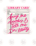 Library Card Just Me Books Tell Me I'm Pretty digital download preview