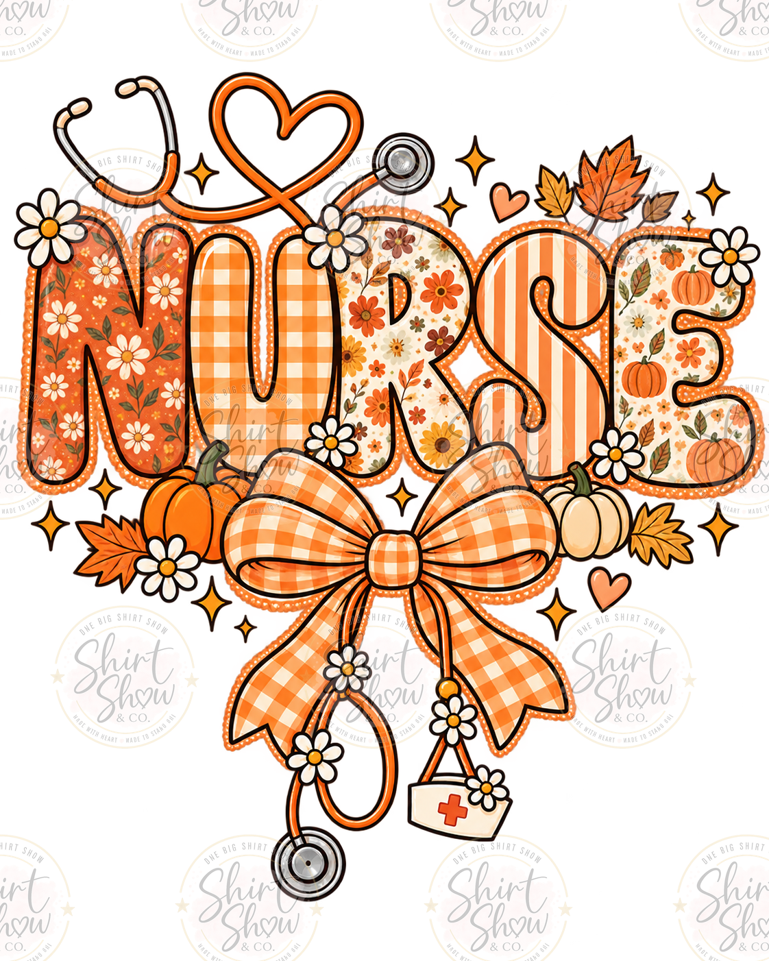 Nurse fall bow digital download preview