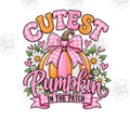 Cutest Pumpkin in the Patch digital design watermarked preview