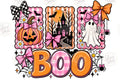 BOO Pink Halloween digital design watermarked preview