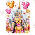 Pooh Halloween Castle digital design watermarked preview