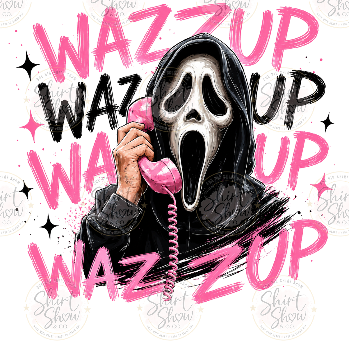 Wazzup Ghostface digital design watermarked preview