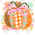 Girly Pumpkin Trio digital design watermarked preview
