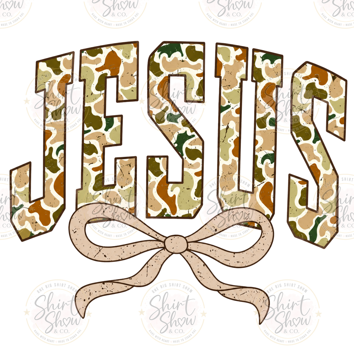 Jesus camo bow digital download preview