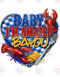Baby I'm Amazed Bayou crawfish digital design watermarked preview
