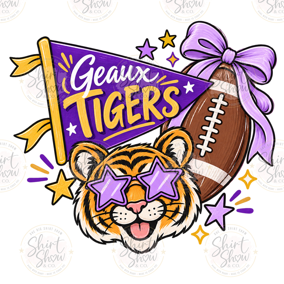 Tigers Gameday Heart digital download preview
