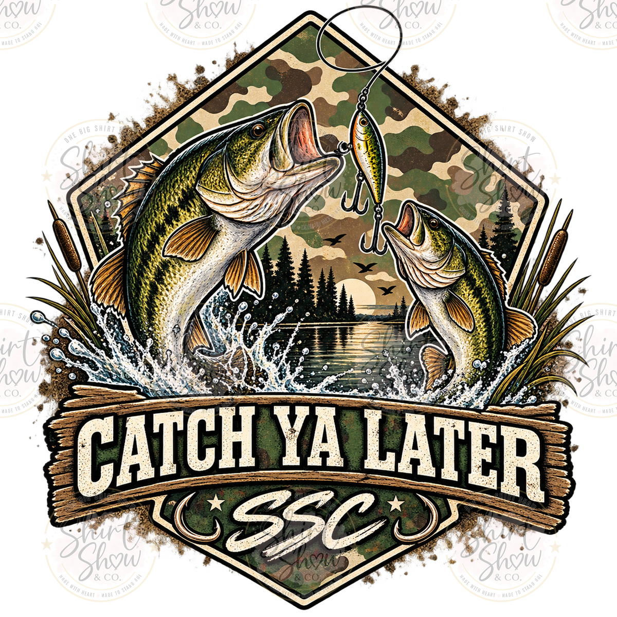 Catch Ya Later SSC fishing digital design watermarked preview