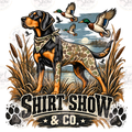 Shirt Show hunting dog digital design watermarked preview