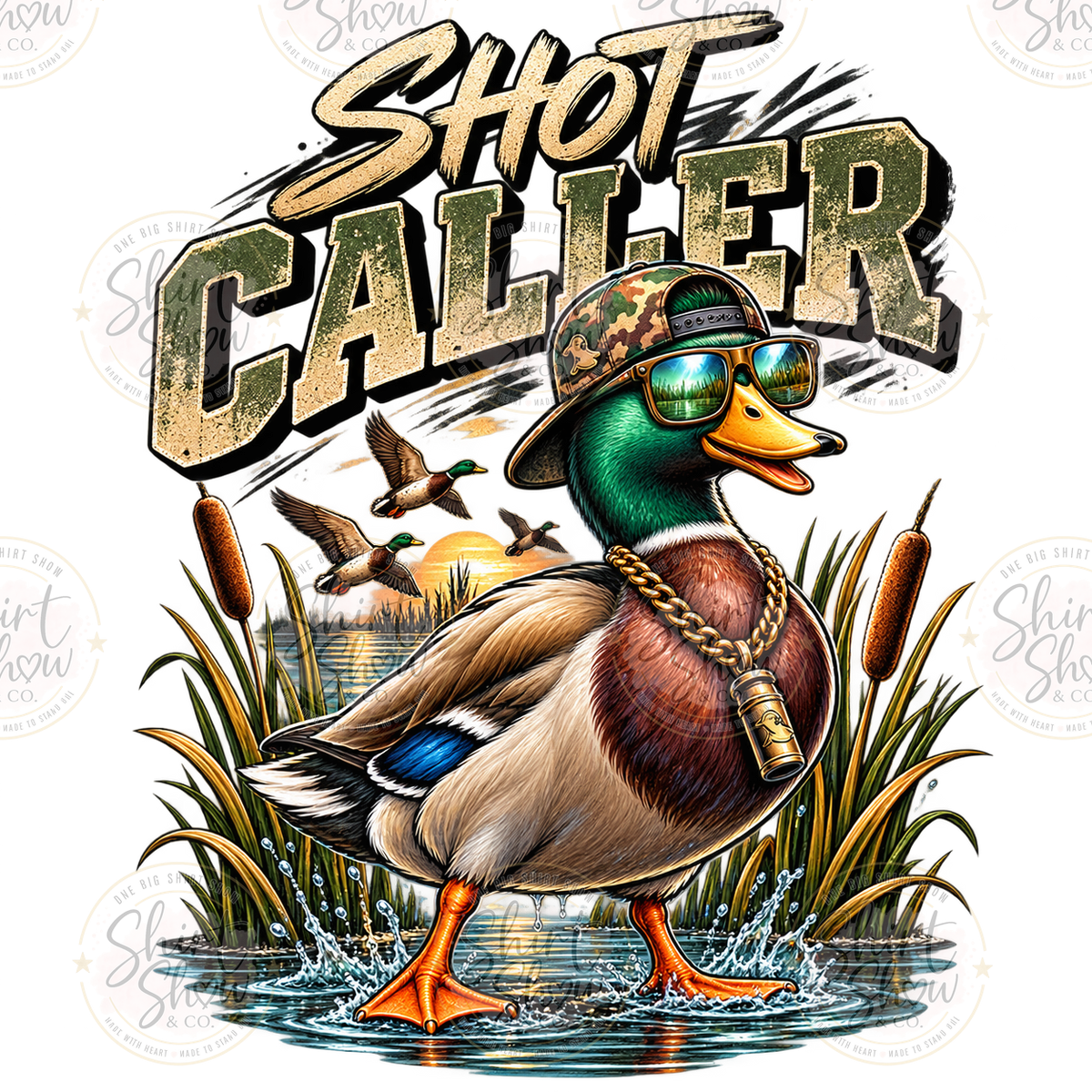 Shot Caller duck hunting digital design watermarked preview
