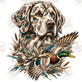 Camo retriever and mallard digital design watermarked preview