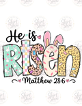 He Is Risen bunny digital download preview