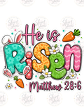 He Is Risen Matthew 28:6 digital download preview
