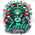 Lady Liberty patriotic digital download preview