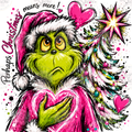 Christmas Grinch Pink digital download preview