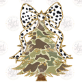 Camo Christmas Tree Bow digital download preview