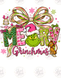 Merry Grinchmas Bow digital download preview