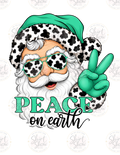 Peace on Earth Santa digital download preview