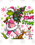 Stink Stank Stunk Pink Grinch digital download preview