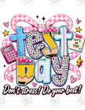 Test Day Don't Stress Do Your Best digital download preview
